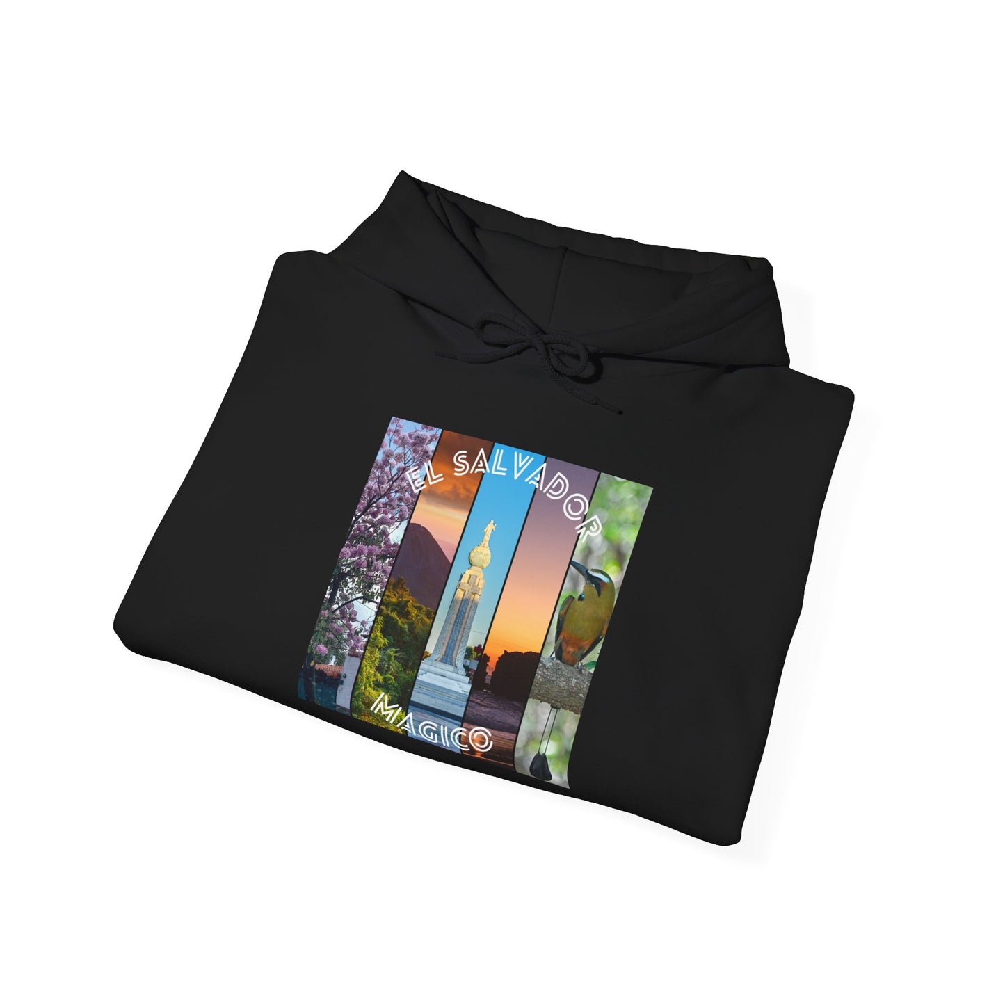 El Salvador Graphic Hoodie - Cozy Unisex Sweatshirt for Travel Lovers, Gift for Friends, Casual Wear, Holiday Apparel
