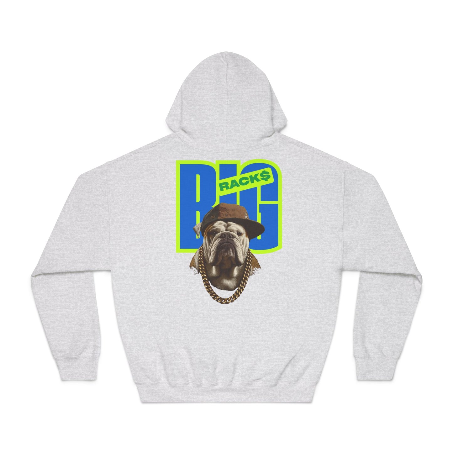 LA & BIG RACKS Hooded Sweatshirt, Unisex Hoodie, Funny Sweatshirt, Gift for Dog Lovers, Casual Wear, Streetwear Style