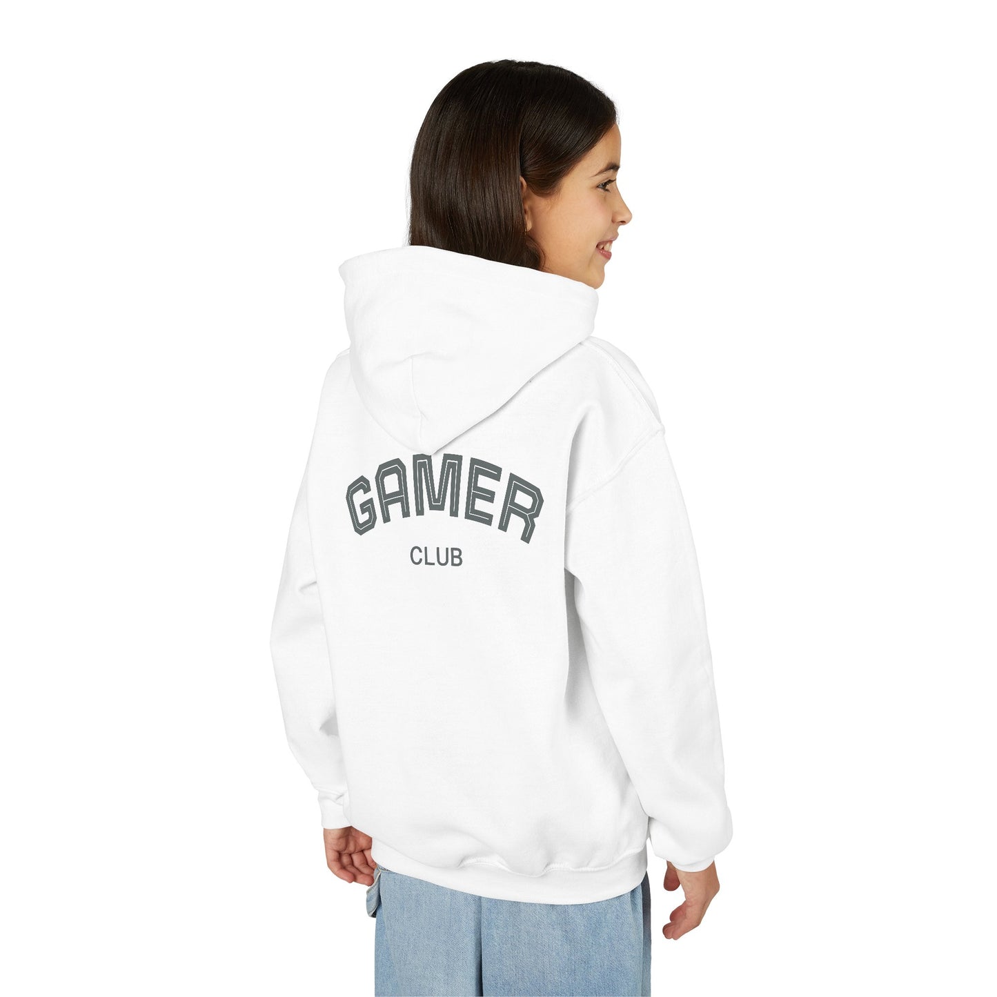 Gamer Club Youth Hoodie | Cool Gift for Gamers | Video Game Sweatshirt | Perfect for Birthdays & Holidays | Casual Comfort