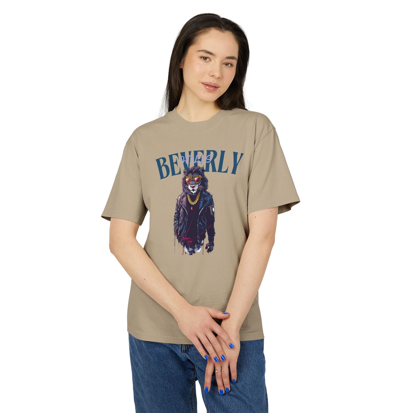 Beverly LA Graphic Tee, Vintage Faded T-Shirt, Unisex Casual Wear, Streetwear Style Gift, Hipster Tee, LA Travel Souvenir