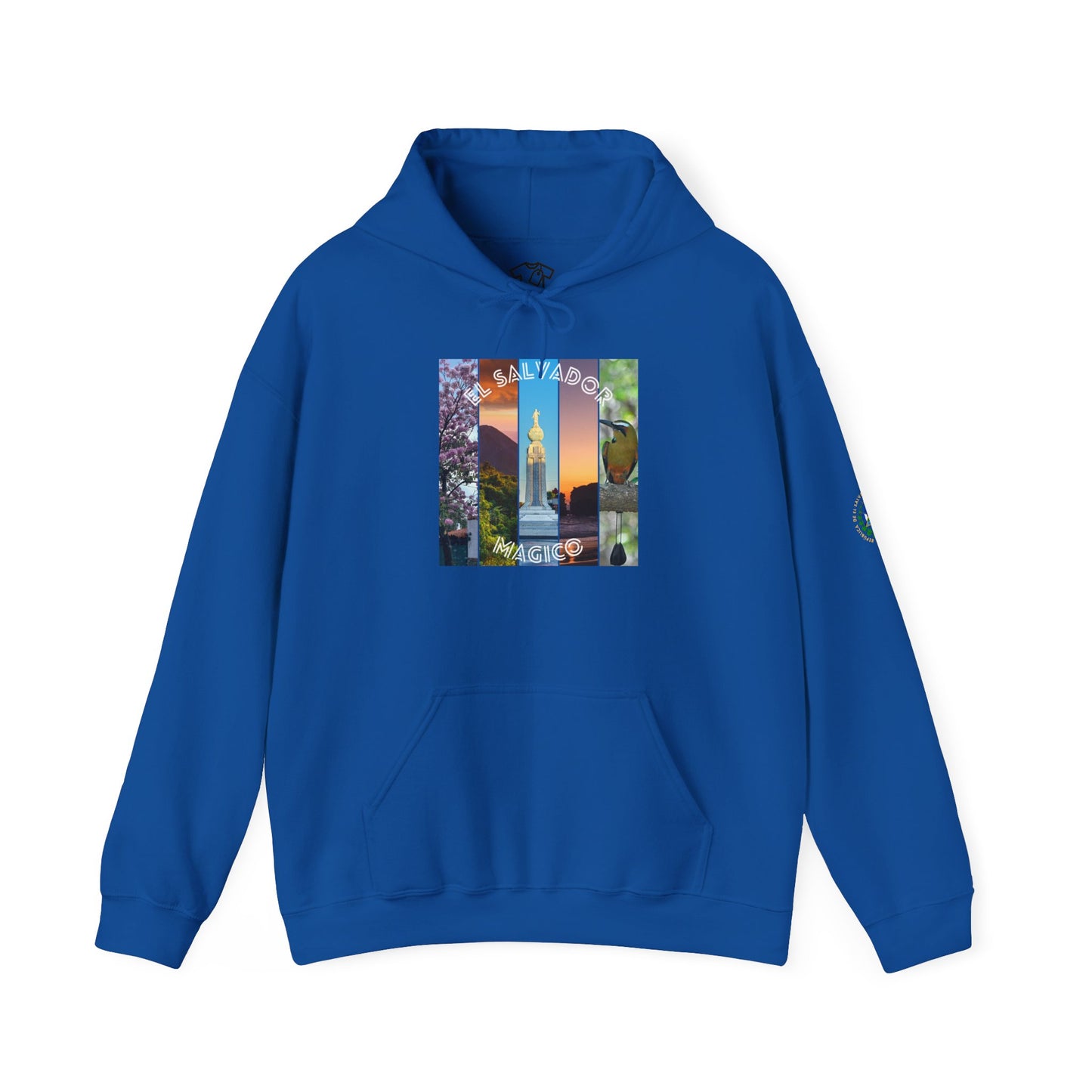 El Salvador Graphic Hoodie - Cozy Unisex Sweatshirt for Travel Lovers, Gift for Friends, Casual Wear, Holiday Apparel