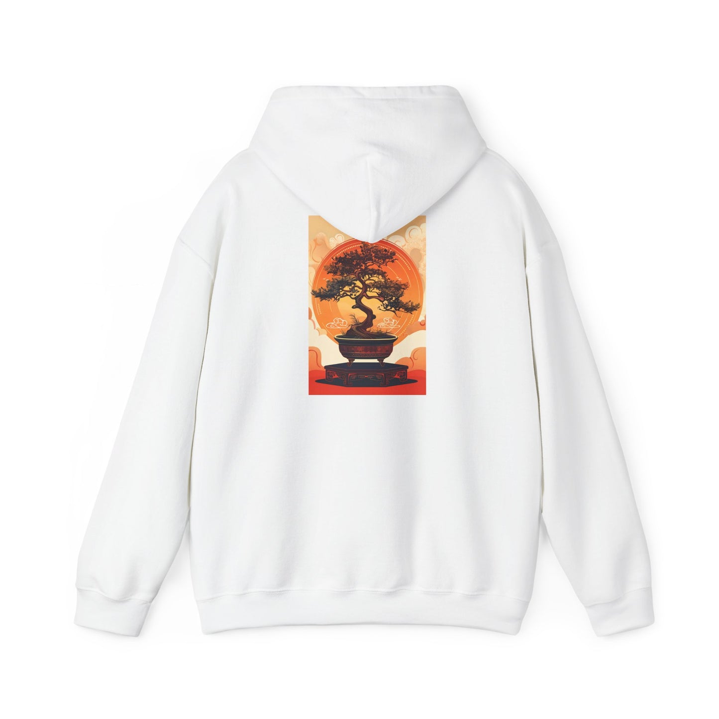 Oriental Tree Unisex Hoodie, Cozy Sweatshirt, Gift for Nature Lovers, Autumn Fashion, Casual Wear, Unique Graphic Apparel