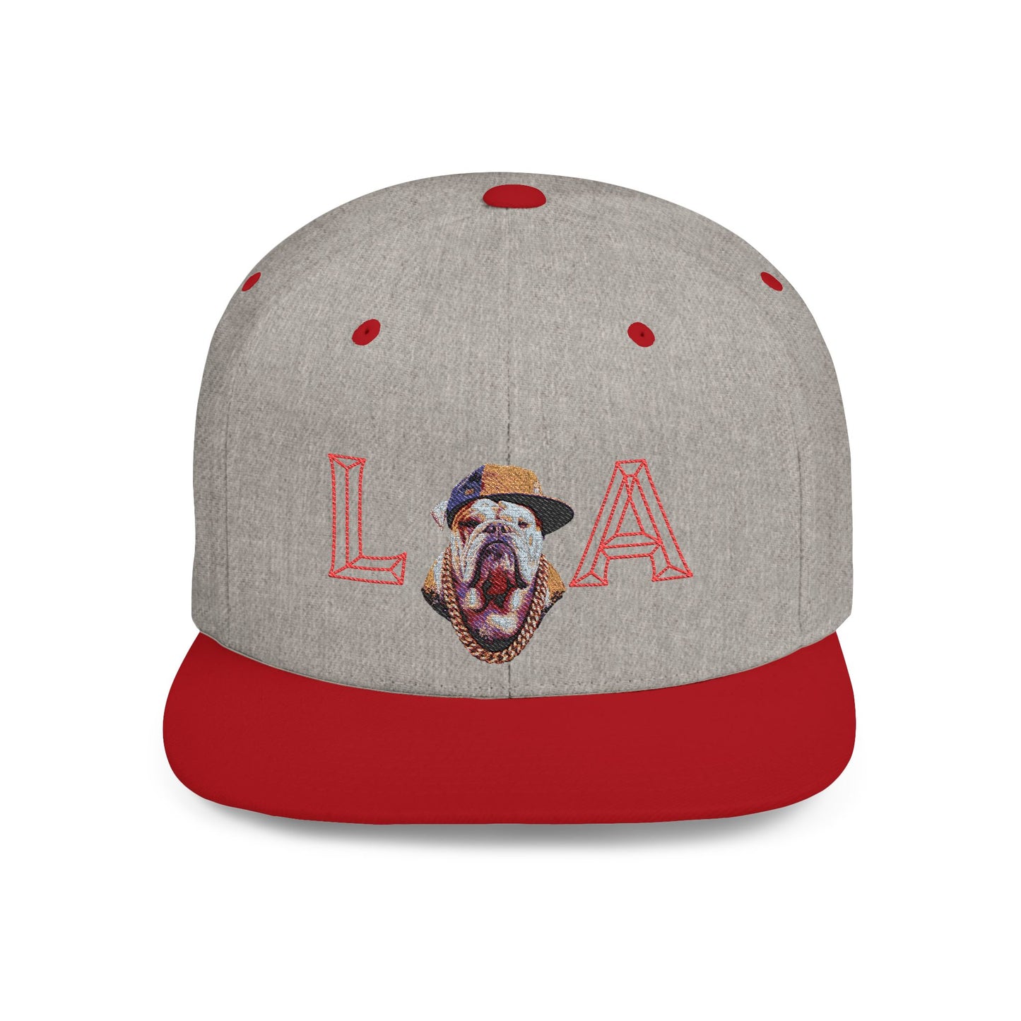 LA Graphic Flat Bill Snapback Hat, Trendy Urban Cap for Fashion Lovers, Perfect Gift for Birthdays, Summer Events, Street Style