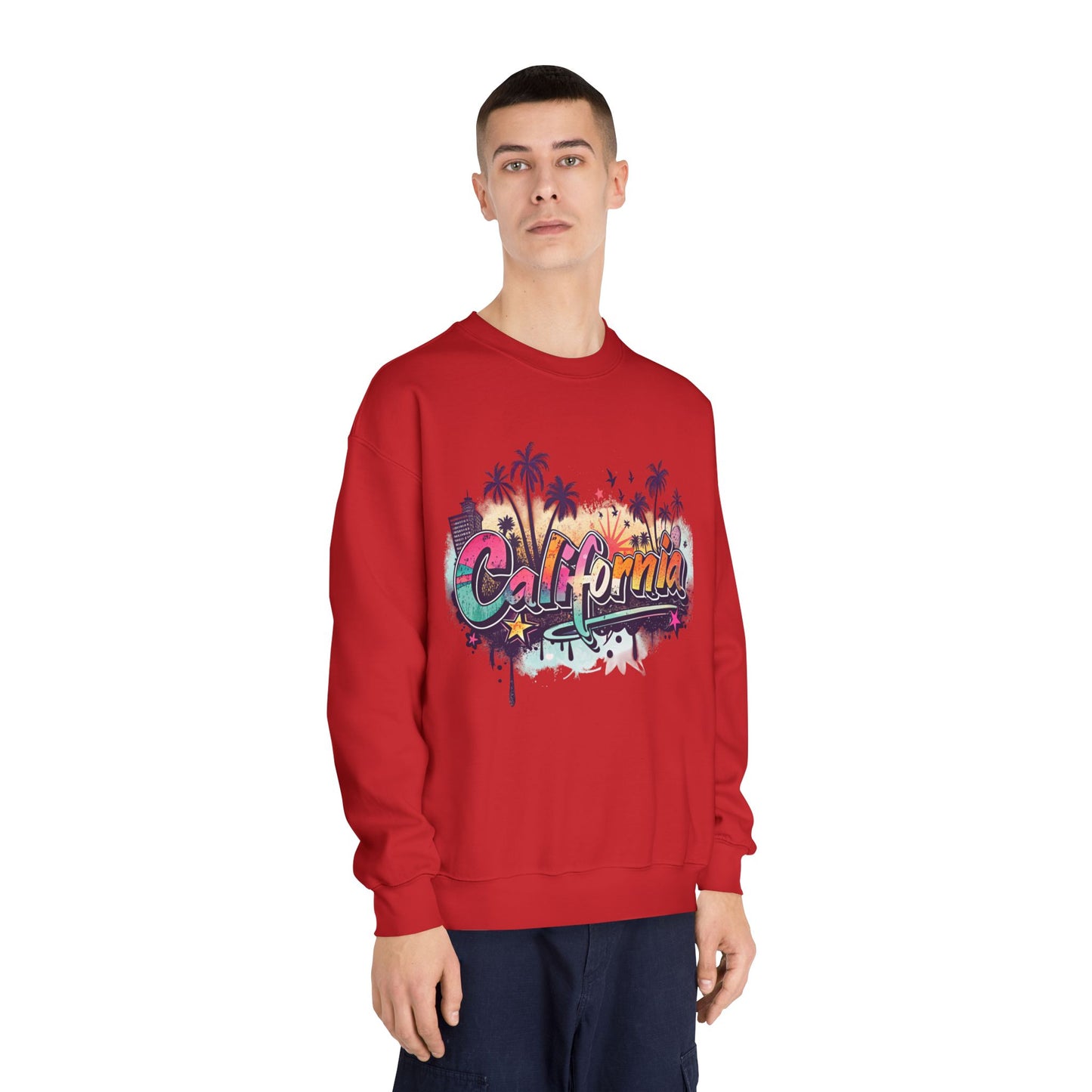 California Vibes Crewneck Sweatshirt | Perfect for Casual Outings, Travel, Spring, Summer, Gift for Friends