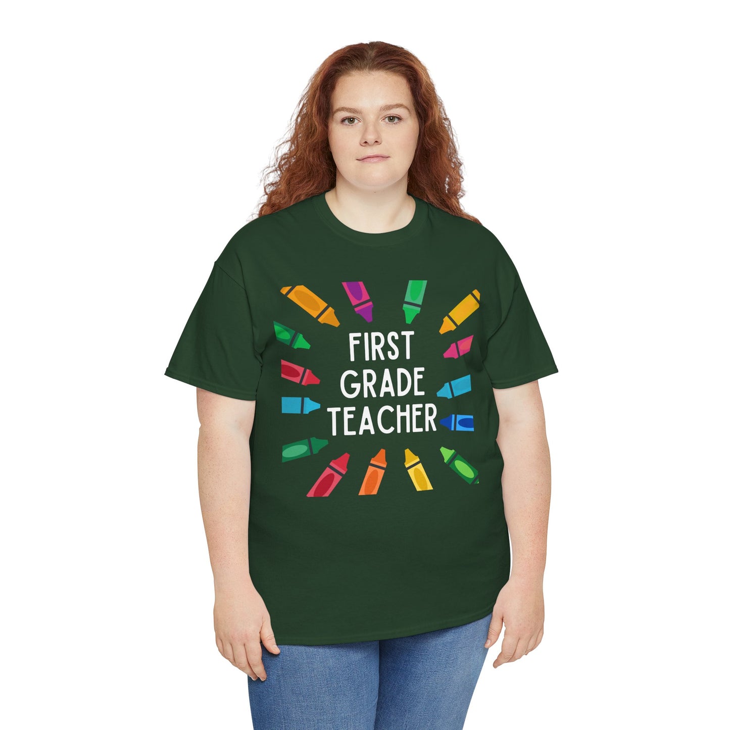 First Grade Teacher Tee - Fun Educational Gift, Classroom Shirt, Back to School Outfit, Teacher Appreciation, Gift for Educators