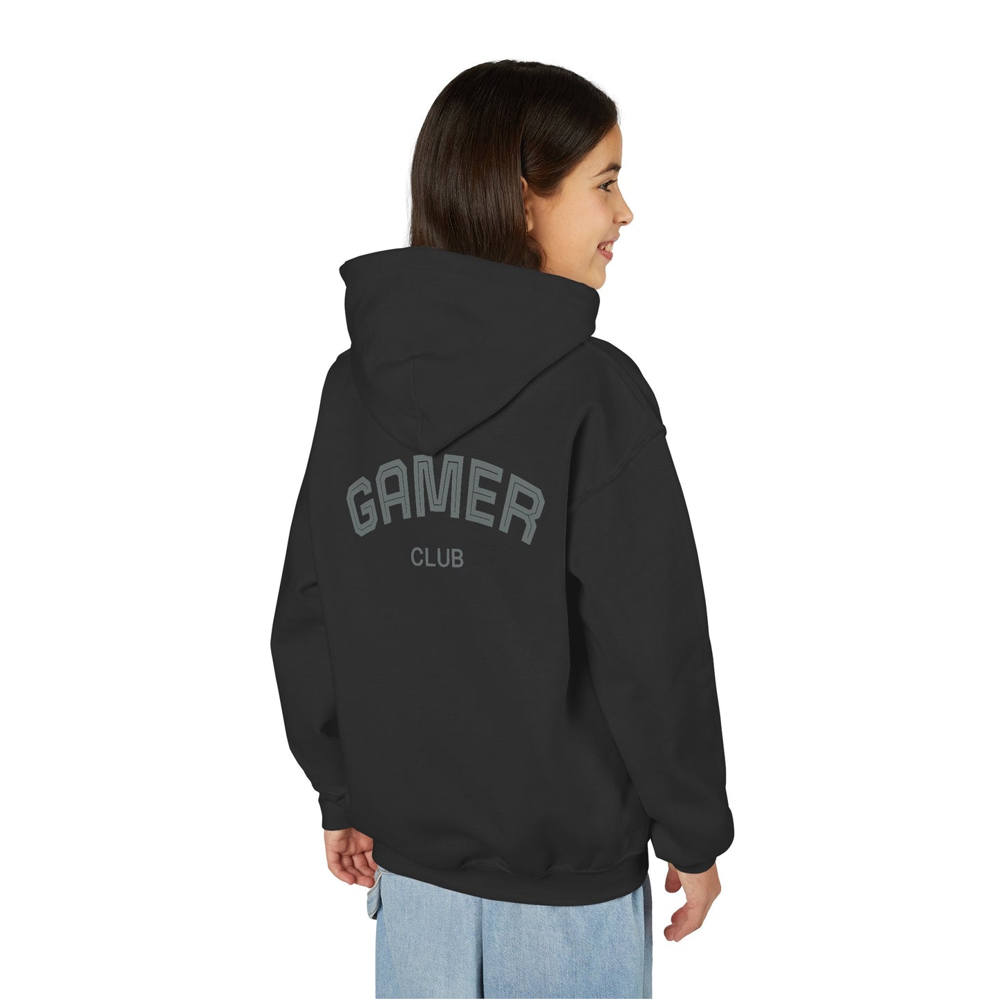 Gamer Club Youth Hoodie | Cool Gift for Gamers | Video Game Sweatshirt | Perfect for Birthdays & Holidays | Casual Comfort