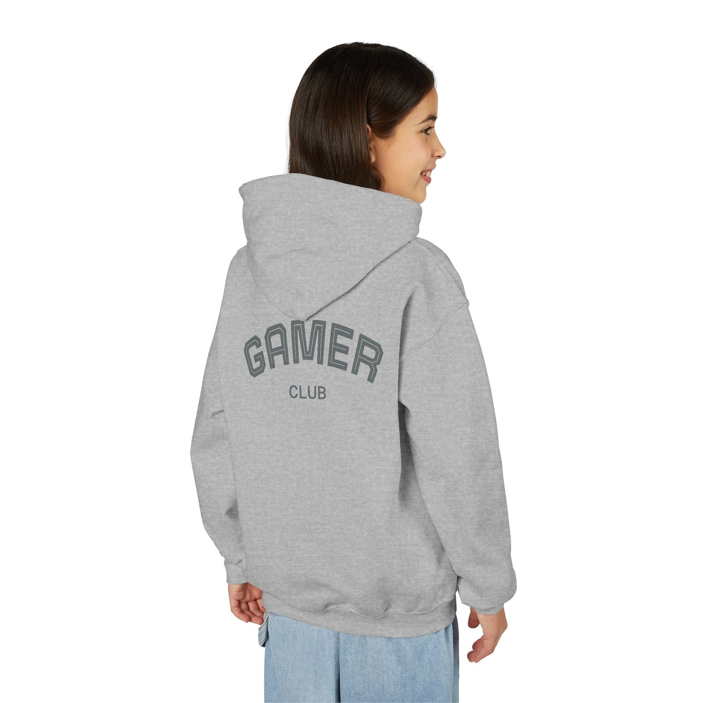 Gamer Club Youth Hoodie | Cool Gift for Gamers | Video Game Sweatshirt | Perfect for Birthdays & Holidays | Casual Comfort