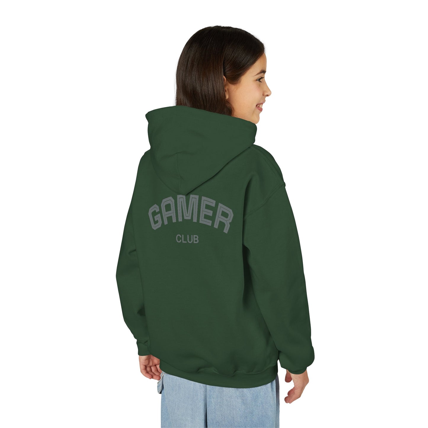 Gamer Club Youth Hoodie | Cool Gift for Gamers | Video Game Sweatshirt | Perfect for Birthdays & Holidays | Casual Comfort