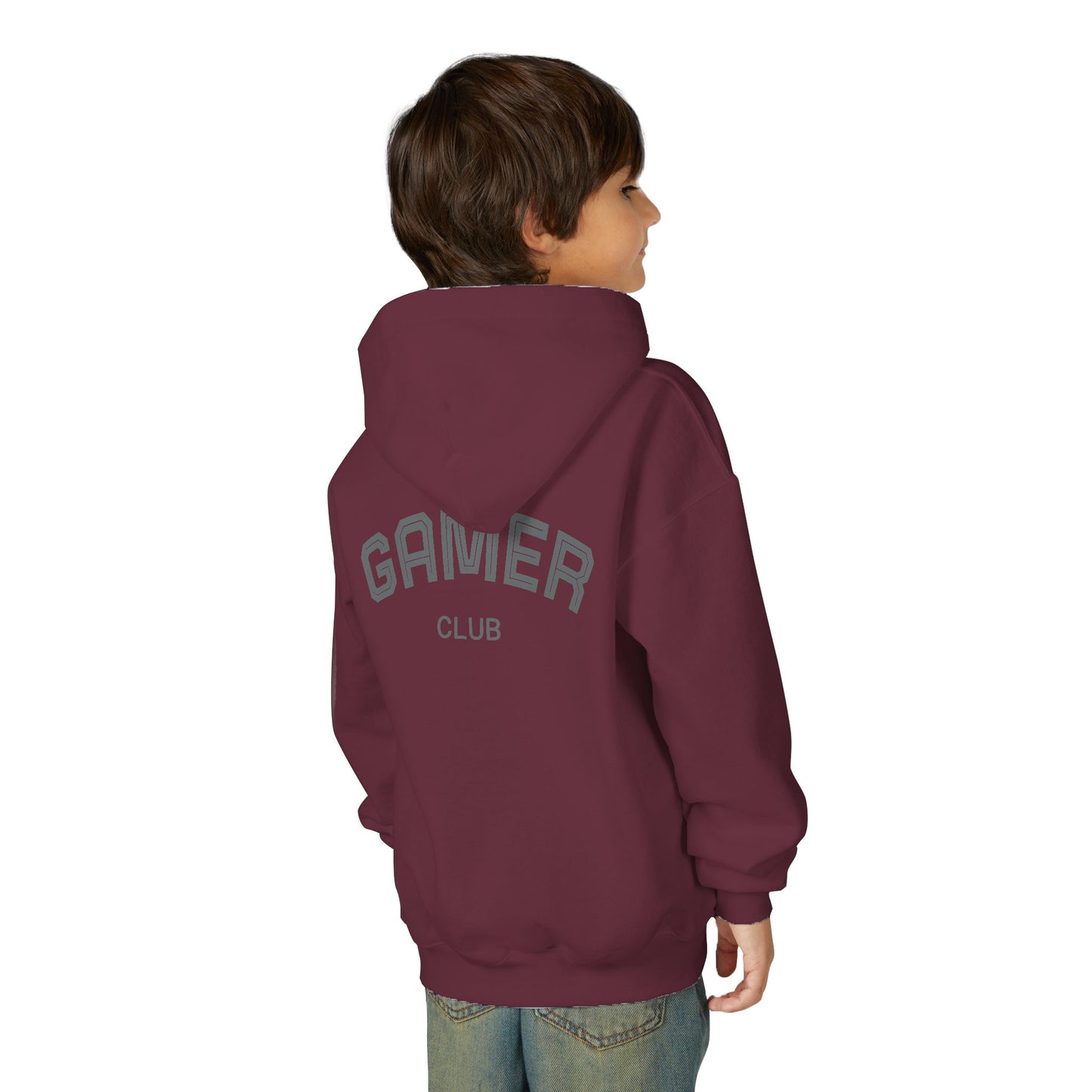 Gamer Club Youth Hoodie | Cool Gift for Gamers | Video Game Sweatshirt | Perfect for Birthdays & Holidays | Casual Comfort