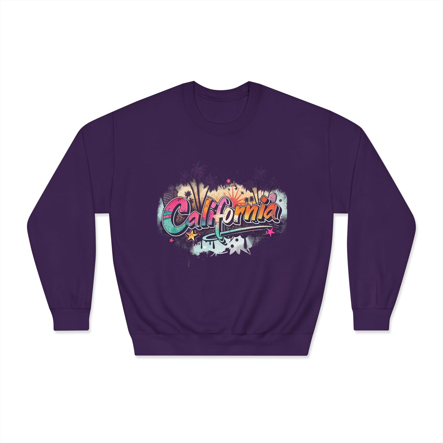 California Vibes Crewneck Sweatshirt | Perfect for Casual Outings, Travel, Spring, Summer, Gift for Friends