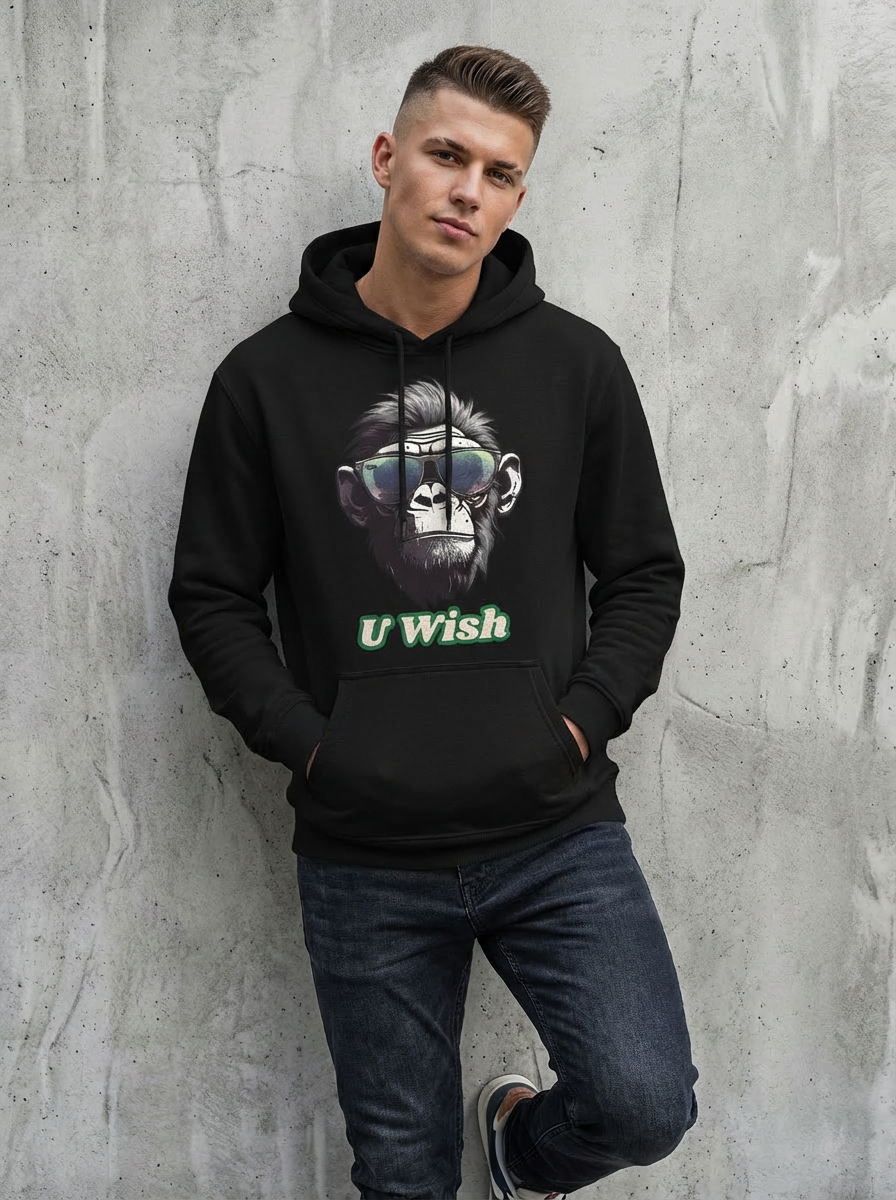 U Wish Monkey Hoodie