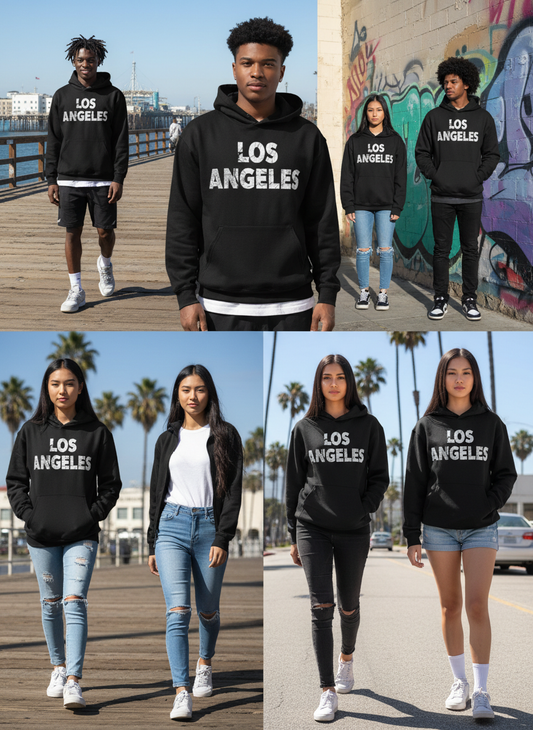 Los Angeles Hoodie • Black LA Hoodie
