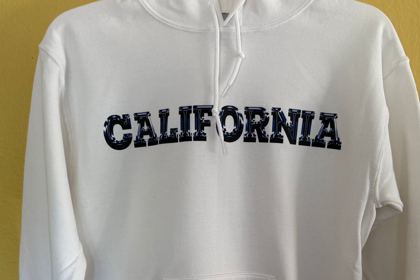 California Hoodie • White Unisex Sweatshirt • West Coast Gift • Cali Retro • California Sweater