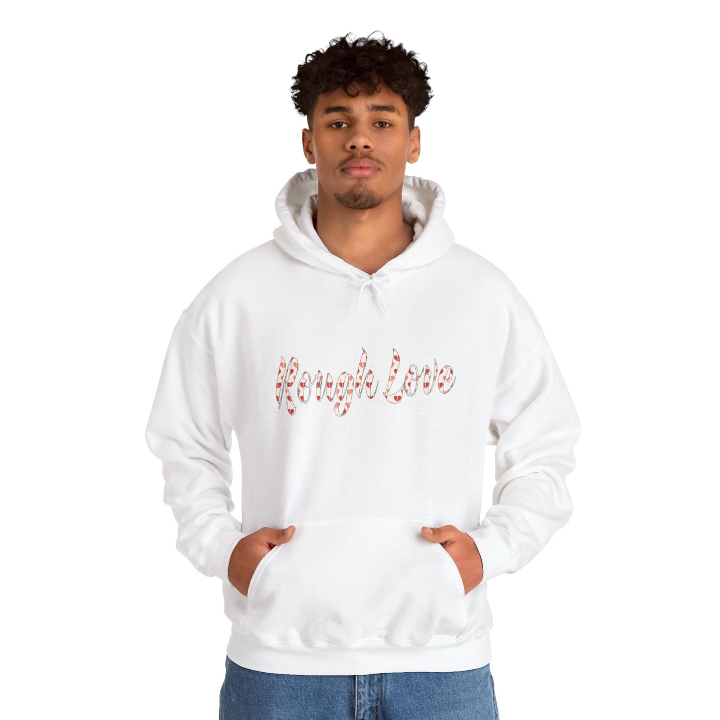 Rough Love Hooded Sweatshirt | Cozy Unisex Hoodie, Perfect Gift for Friends, Casual Wear, Street Style, Holiday Favorite
