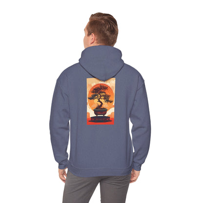 Oriental Tree Unisex Hoodie, Cozy Sweatshirt, Gift for Nature Lovers, Autumn Fashion, Casual Wear, Unique Graphic Apparel