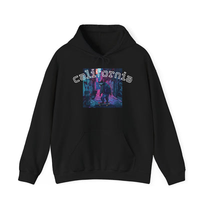 Urban Night Vibes Hoodie - Unisex Heavy Blend™ Sweatshirt, Cozy Streetwear, Chill Fashion, Gift for Her or Him, Fall/Winter Essential