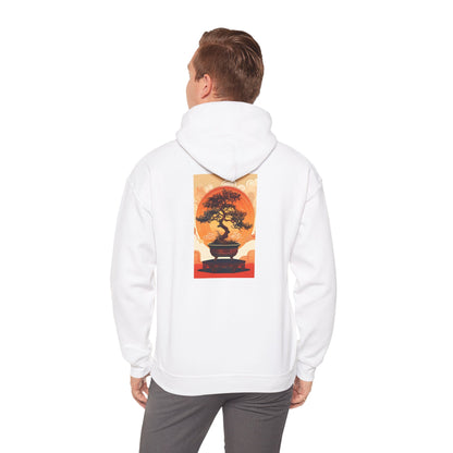 Oriental Tree Unisex Hoodie, Cozy Sweatshirt, Gift for Nature Lovers, Autumn Fashion, Casual Wear, Unique Graphic Apparel