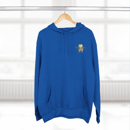 Encouraging Frog Fleece Hoodie, Gift for Friends, Motivational Apparel, Cute Animal Sweatshirt, Supportive Layering Piece