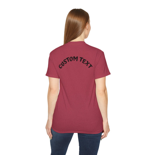 Customizable Unisex Ultra Cotton Tee, Personalized T-Shirt, Gift for Him or Her, Everyday Wear, Trendy Fashion Statement