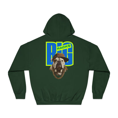 LA & BIG RACKS Hooded Sweatshirt, Unisex Hoodie, Funny Sweatshirt, Gift for Dog Lovers, Casual Wear, Streetwear Style