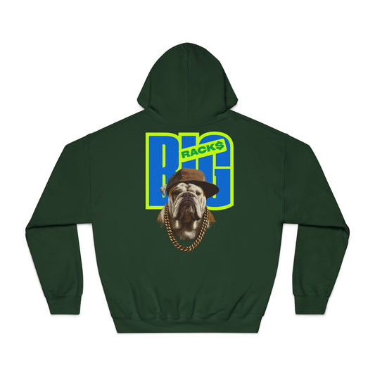 LA & BIG RACKS Hooded Sweatshirt, Unisex Hoodie, Funny Sweatshirt, Gift for Dog Lovers, Casual Wear, Streetwear Style