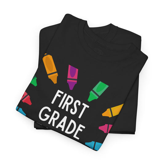 First Grade Teacher Tee - Fun Educational Gift, Classroom Shirt, Back to School Outfit, Teacher Appreciation, Gift for Educators