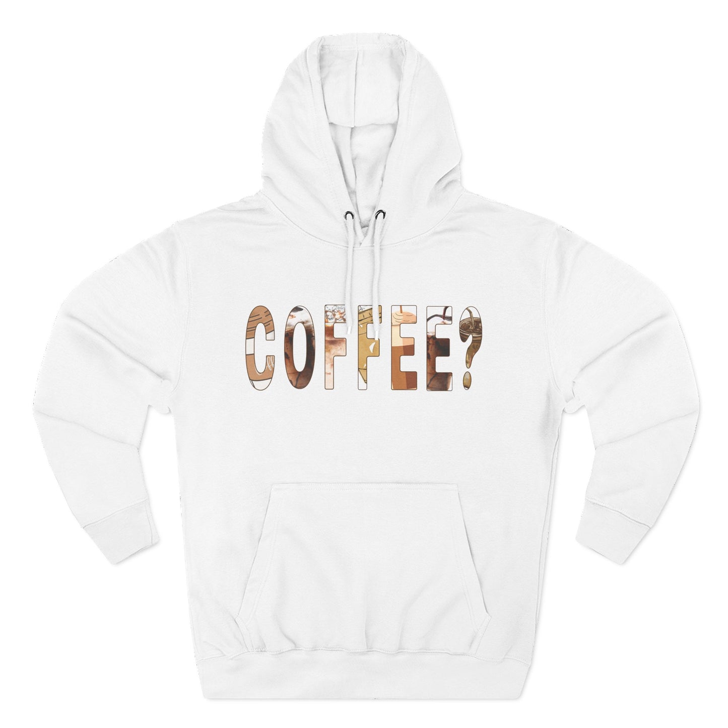 Cozy Coffee Lover Hoodie, Fleece Pullover, Gift for Coffee Enthusiasts, Casual Wear, Fun Coffee Design, Warm Layer