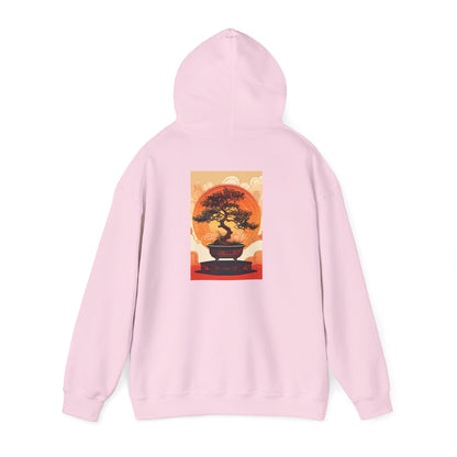 Oriental Tree Unisex Hoodie, Cozy Sweatshirt, Gift for Nature Lovers, Autumn Fashion, Casual Wear, Unique Graphic Apparel