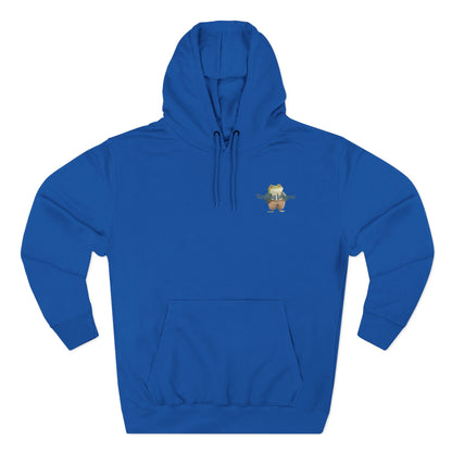 Encouraging Frog Fleece Hoodie, Gift for Friends, Motivational Apparel, Cute Animal Sweatshirt, Supportive Layering Piece
