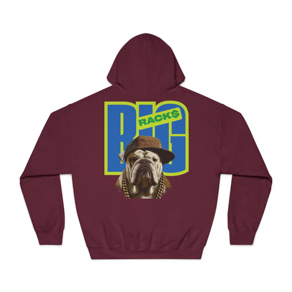 LA & BIG RACKS Hooded Sweatshirt, Unisex Hoodie, Funny Sweatshirt, Gift for Dog Lovers, Casual Wear, Streetwear Style