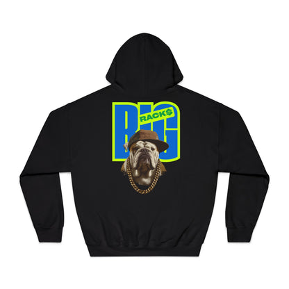 LA & BIG RACKS Hooded Sweatshirt, Unisex Hoodie, Funny Sweatshirt, Gift for Dog Lovers, Casual Wear, Streetwear Style