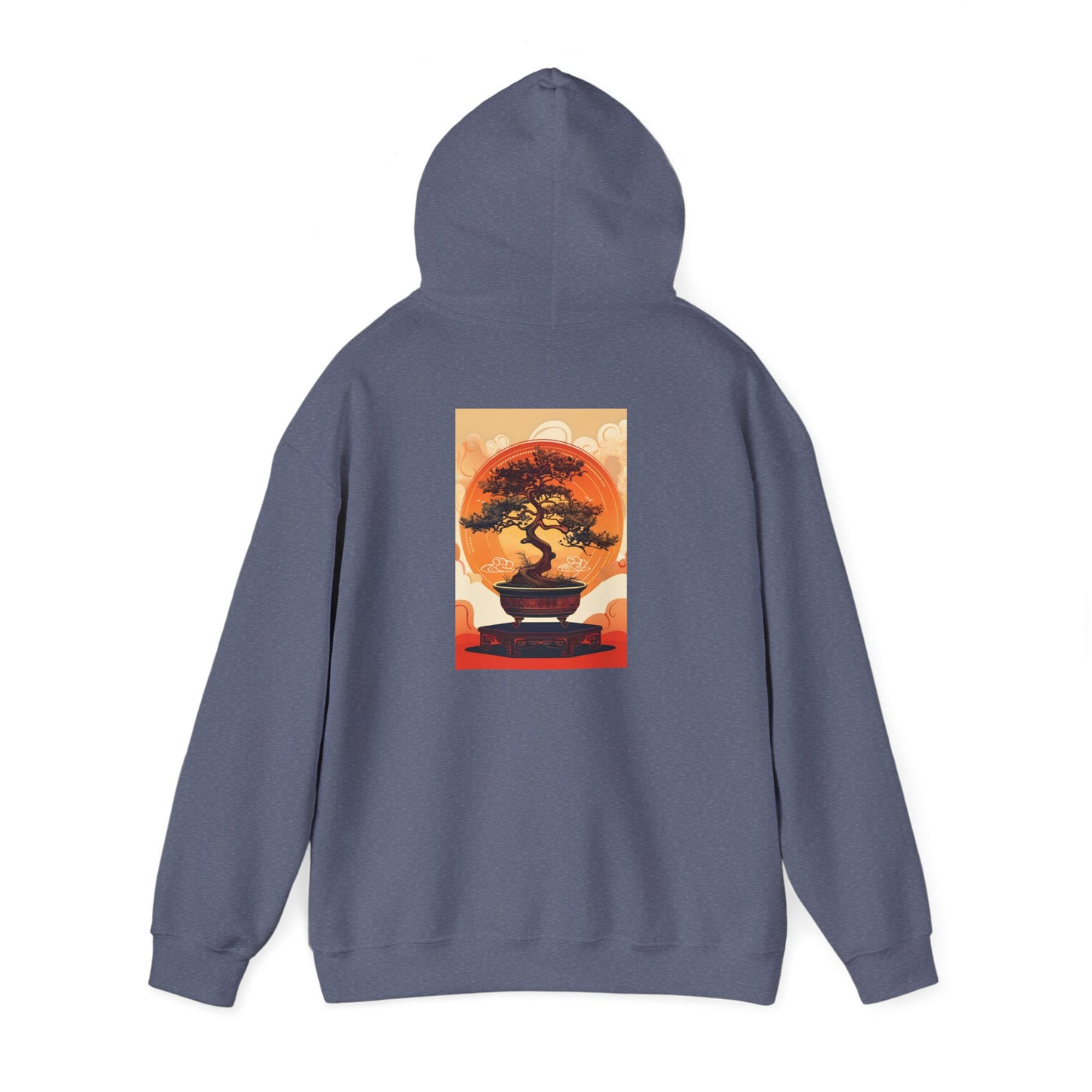 Oriental Tree Unisex Hoodie, Cozy Sweatshirt, Gift for Nature Lovers, Autumn Fashion, Casual Wear, Unique Graphic Apparel