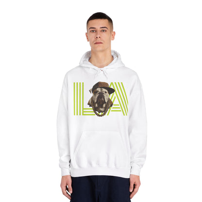 LA & BIG RACKS Hooded Sweatshirt, Unisex Hoodie, Funny Sweatshirt, Gift for Dog Lovers, Casual Wear, Streetwear Style