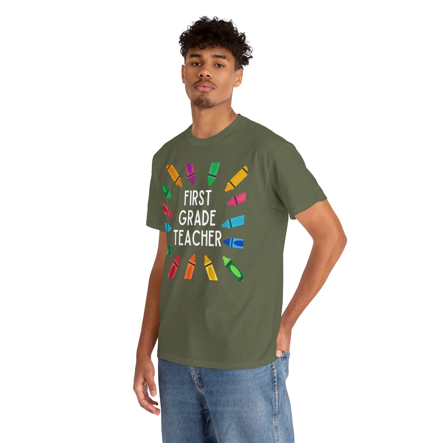 First Grade Teacher Tee - Fun Educational Gift, Classroom Shirt, Back to School Outfit, Teacher Appreciation, Gift for Educators