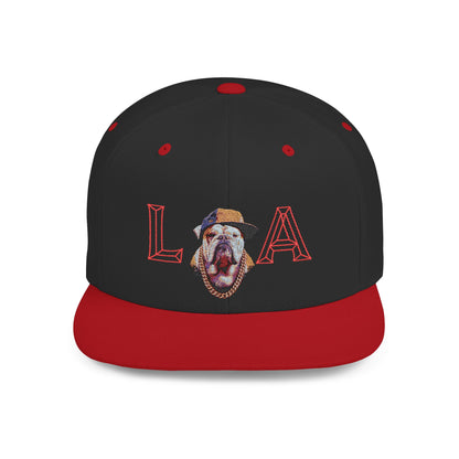 LA Graphic Flat Bill Snapback Hat, Trendy Urban Cap for Fashion Lovers, Perfect Gift for Birthdays, Summer Events, Street Style
