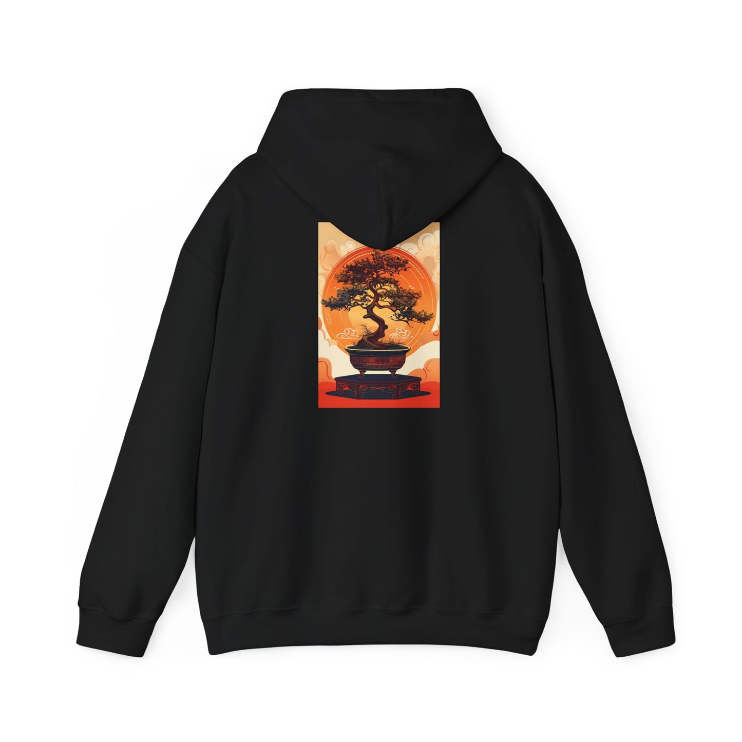 Oriental Tree Unisex Hoodie, Cozy Sweatshirt, Gift for Nature Lovers, Autumn Fashion, Casual Wear, Unique Graphic Apparel