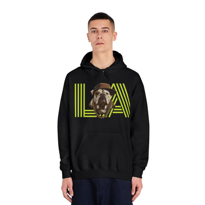 LA & BIG RACKS Hooded Sweatshirt, Unisex Hoodie, Funny Sweatshirt, Gift for Dog Lovers, Casual Wear, Streetwear Style