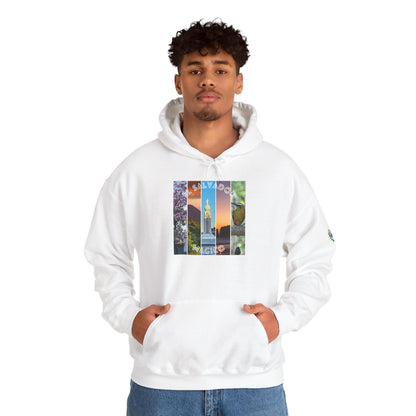 El Salvador Graphic Hoodie - Cozy Unisex Sweatshirt for Travel Lovers, Gift for Friends, Casual Wear, Holiday Apparel