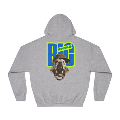 LA & BIG RACKS Hooded Sweatshirt, Unisex Hoodie, Funny Sweatshirt, Gift for Dog Lovers, Casual Wear, Streetwear Style
