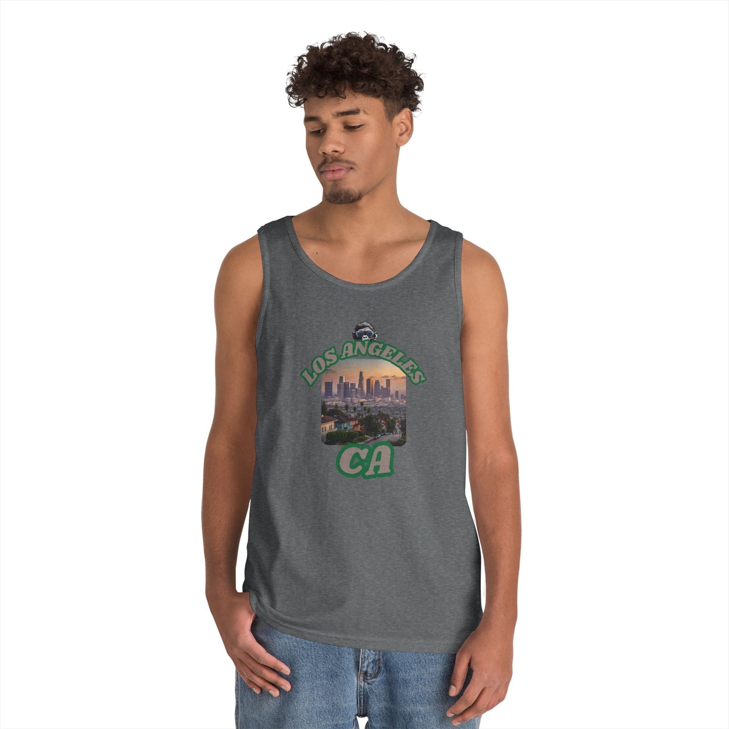 Los Angeles Vintage Graphic Tank Top, Casual Summer Wear, Beach Day Outfit, Vacation Apparel, Gift for Travelers