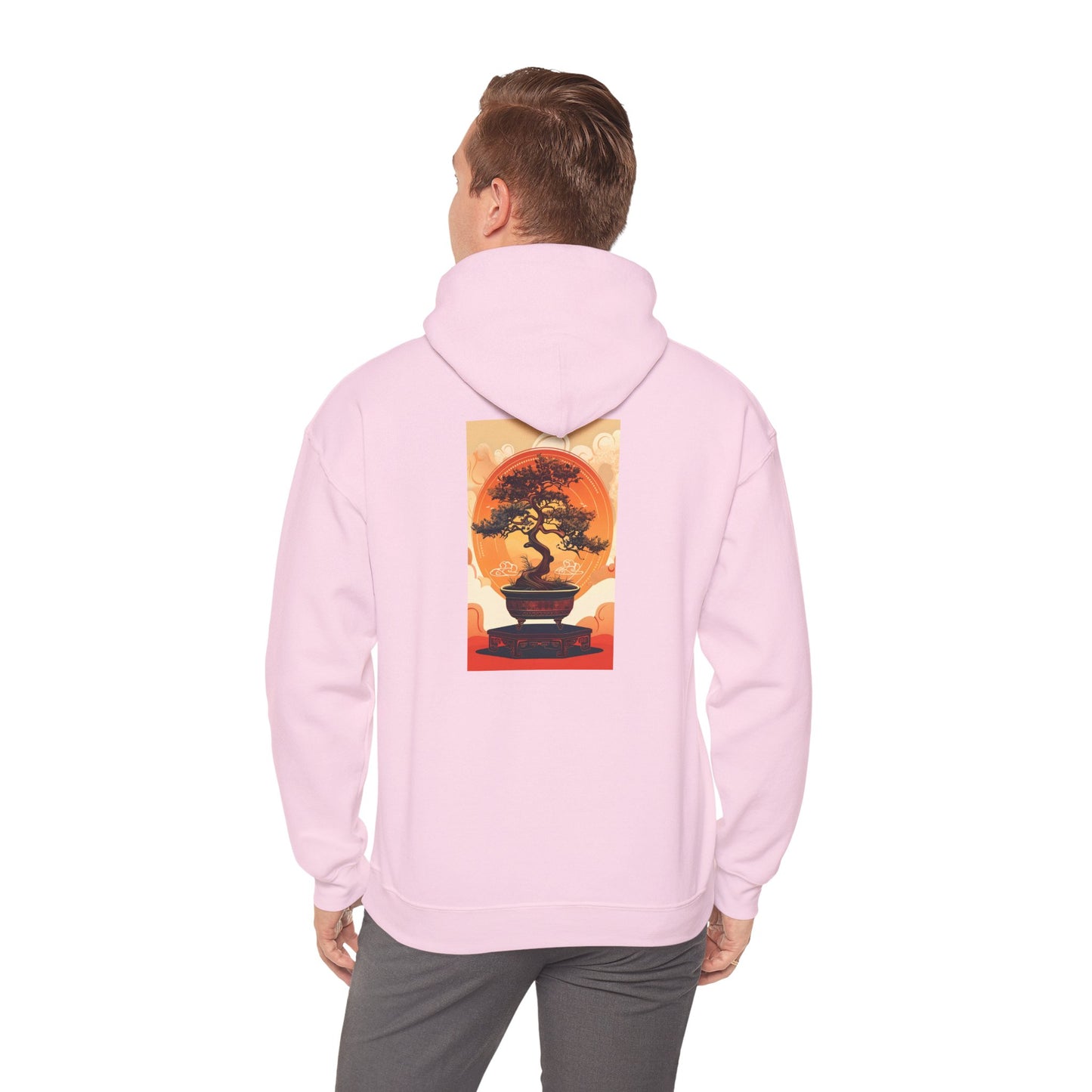 Oriental Tree Unisex Hoodie, Cozy Sweatshirt, Gift for Nature Lovers, Autumn Fashion, Casual Wear, Unique Graphic Apparel