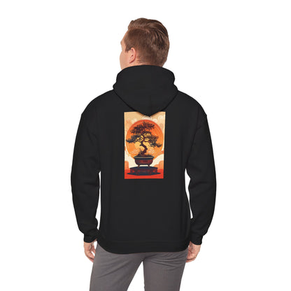 Oriental Tree Unisex Hoodie, Cozy Sweatshirt, Gift for Nature Lovers, Autumn Fashion, Casual Wear, Unique Graphic Apparel