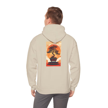 Oriental Tree Unisex Hoodie, Cozy Sweatshirt, Gift for Nature Lovers, Autumn Fashion, Casual Wear, Unique Graphic Apparel