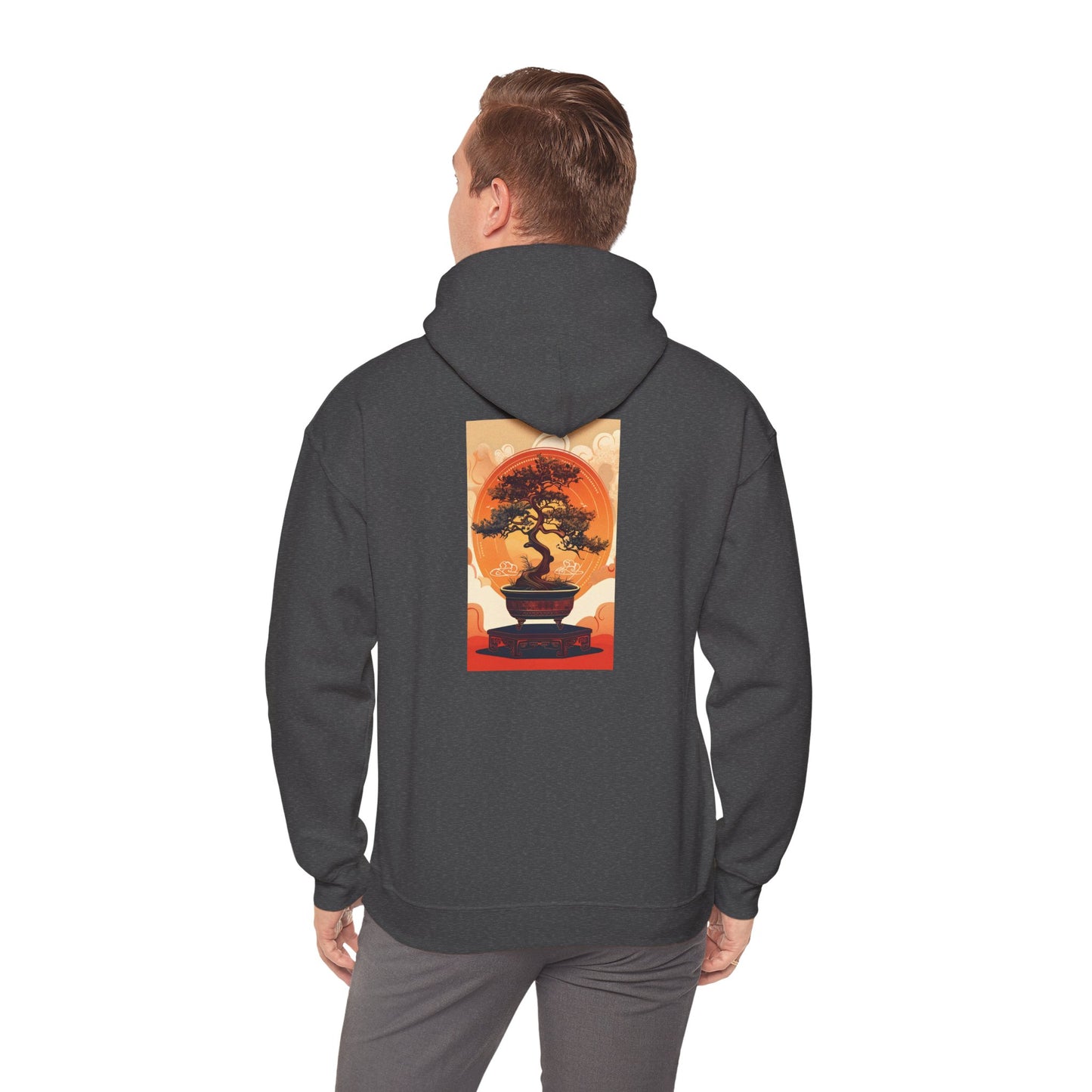 Oriental Tree Unisex Hoodie, Cozy Sweatshirt, Gift for Nature Lovers, Autumn Fashion, Casual Wear, Unique Graphic Apparel
