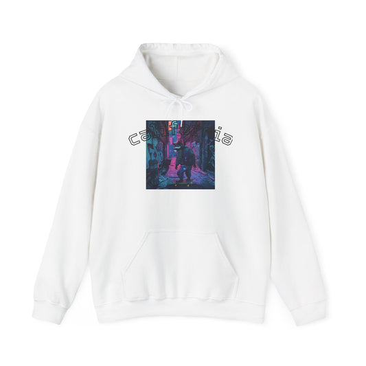 Urban Night Vibes Hoodie - Unisex Heavy Blend™ Sweatshirt, Cozy Streetwear, Chill Fashion, Gift for Her or Him, Fall/Winter Essential