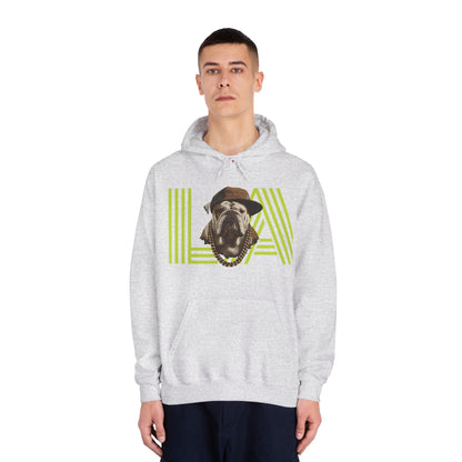 LA & BIG RACKS Hooded Sweatshirt, Unisex Hoodie, Funny Sweatshirt, Gift for Dog Lovers, Casual Wear, Streetwear Style