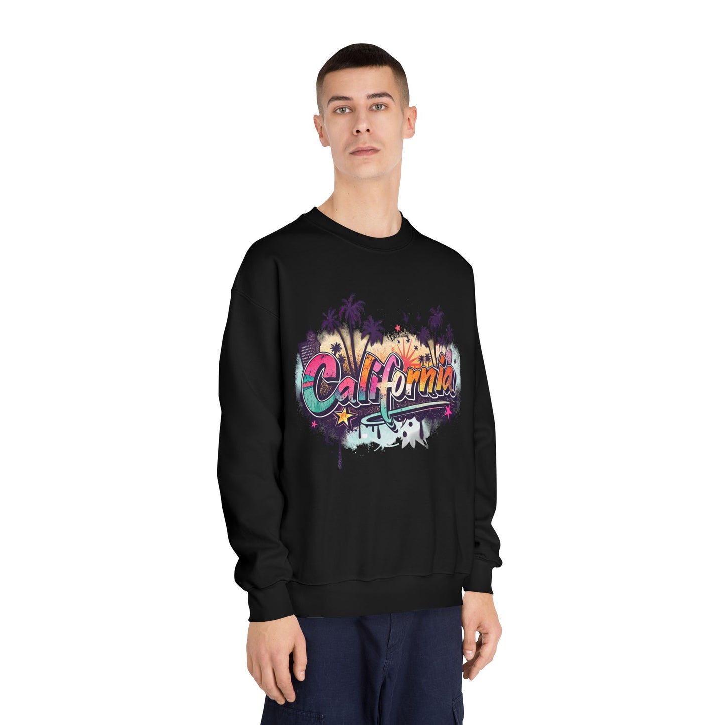 California Vibes Crewneck Sweatshirt | Perfect for Casual Outings, Travel, Spring, Summer, Gift for Friends