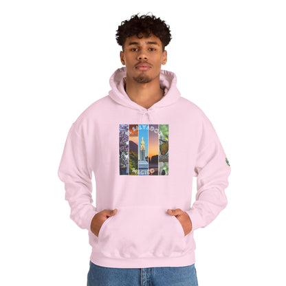 El Salvador Graphic Hoodie - Cozy Unisex Sweatshirt for Travel Lovers, Gift for Friends, Casual Wear, Holiday Apparel