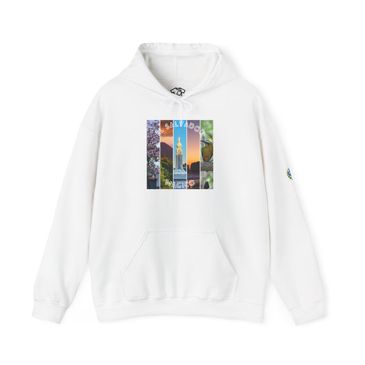 El Salvador Graphic Hoodie - Cozy Unisex Sweatshirt for Travel Lovers, Gift for Friends, Casual Wear, Holiday Apparel