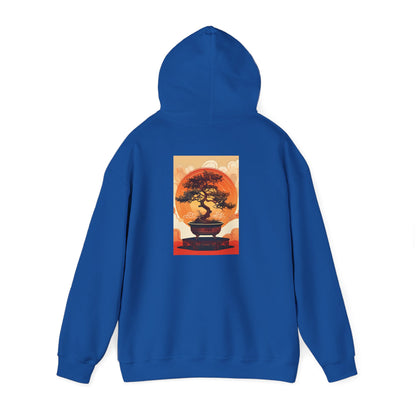 Oriental Tree Unisex Hoodie, Cozy Sweatshirt, Gift for Nature Lovers, Autumn Fashion, Casual Wear, Unique Graphic Apparel